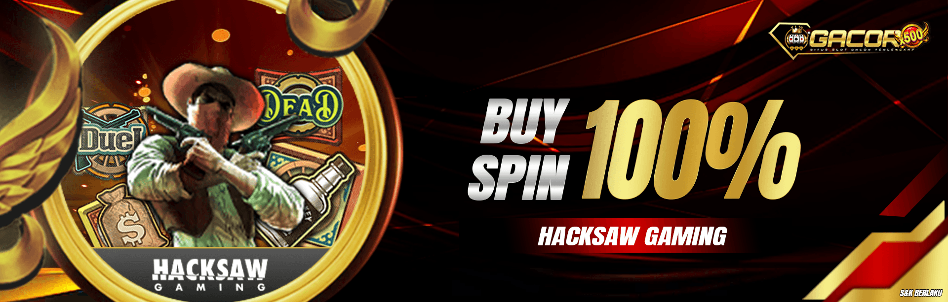 Promo Event Buy Spin Hackshaw Gaming 100%