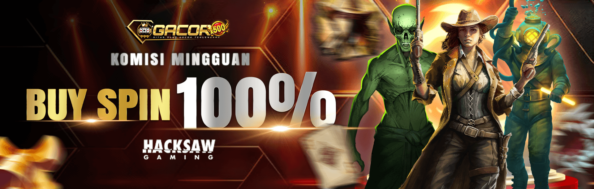 Promo Event Buy Spin Hackshaw Gaming 100%