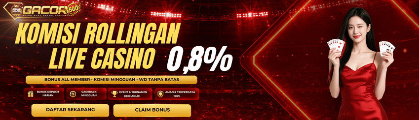 Komisi Mingguan Live Casino