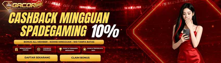 Cashback Mingguan Spadegaming